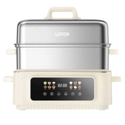 lotor全钢0塑猛火电蒸锅自动保温