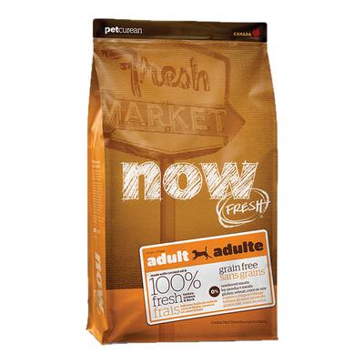 【成犬专研】Now进口狗粮中大型犬无谷增肌壮骨美毛鲜肉通用狗粮