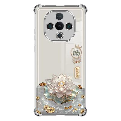 适用于vivoY300手机壳Y200保护套Y100i四叶草手绳vivoY77硅胶防摔Y76s新款Y73s四角气囊好运连连全包裹