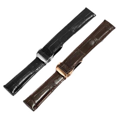 欧米茄鳄鱼皮手表带蝶飞海马超霸