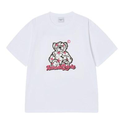 ADLV 2025春夏新款T恤星星熊印花圆领短袖T恤宽松休闲短袖上衣