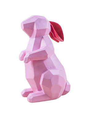 兔子儿童房样板间树脂工艺品折纸