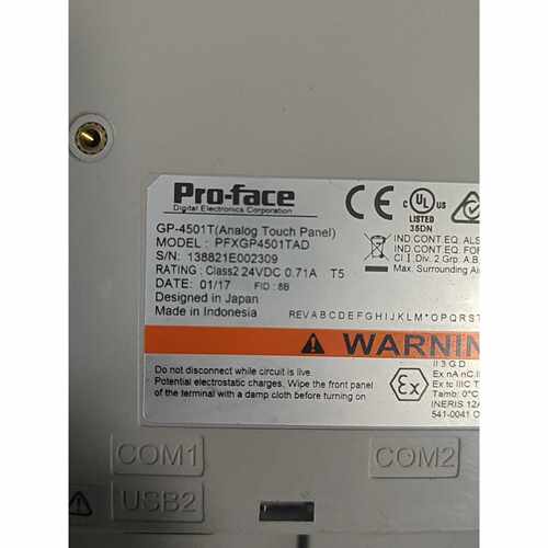 询价Pro-face触摸屏 GP-4501T，型号PFXGP45