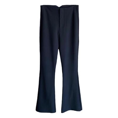 AMR UU◆瘦瘦裤 显腿长马蹄裤垂顺小黑裤高腰微喇阔腿裤女春夏新