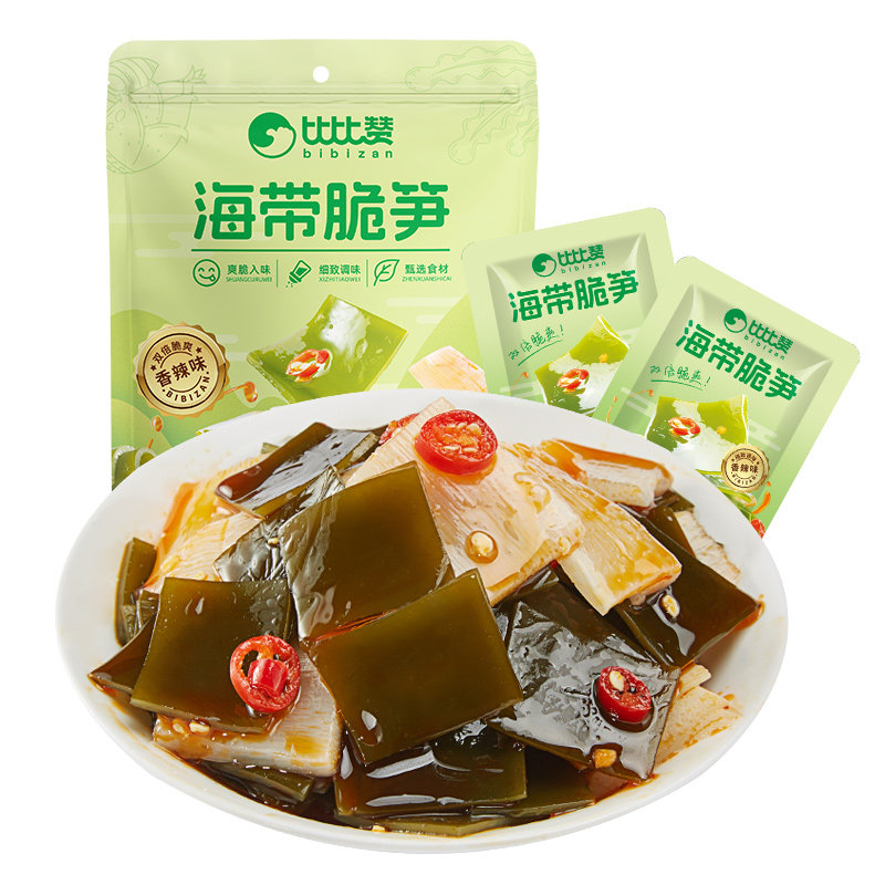 比比赞海带脆笋10小包低脂下饭菜