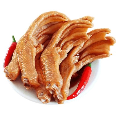 福建龙岩特产100个批发泡鸭爪