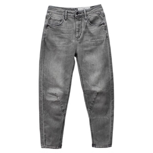 春夏季锥形裤ABLE JEANS男女牛子裤潮流弹力九分裤休闲立体剪裁