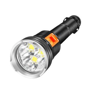 专业潜水手电筒赶海专用水下灯强光充电补光黄光超亮防水照明探照