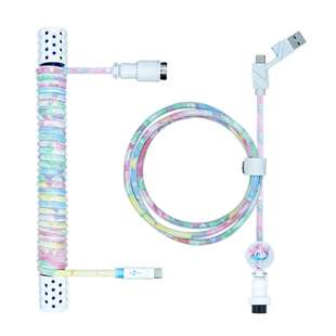 火矛机械磁轴键盘航插线8k客制化发光连接线数据线wooting ev63线