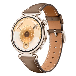 适用华为GT6表带gt5手表watch5新款原装同款真皮gt4女款41mm智能腕表pro按键款按压式夏天透气女士运动替换带