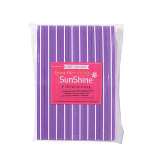 SUNSHINE桑炫正品授权美甲海绵挫条指甲双面修甲打磨砂条抛光挫子