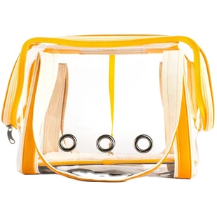 橘子汽水春天宠物双肩包猫咪斜挎包透明太空舱猫包小狗外出包书包