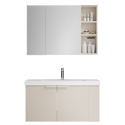 【政府补贴】恒洁浴室柜陶瓷一体盆多层实木卫生间洗手盆柜2503