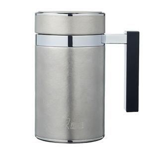 希诺钛杯保温杯办公室带手柄滤网大容量商务男士水杯家用喝水杯子