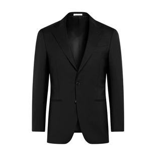 26夏季新品SUITSUPPLY黑色热带羊毛单排扣西装上衣外套