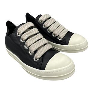 RO风2025新款宽鞋带大鸡眼低帮全粒面水染小牛皮面透气圆头板鞋子