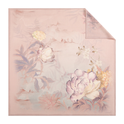 万事利×故宫文化联名人字纹丝羊毛围巾大披肩精致礼盒十二花神