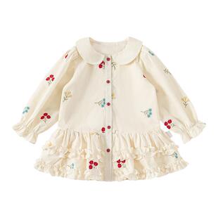 贝贝城女童连衣裙春装2026新款儿童洋气长裙春秋女宝超好看长袖裙