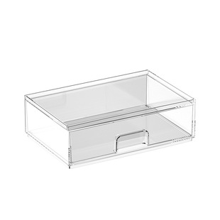 抽屉式药箱大容量可叠加透明药品药物收纳盒桌面亚克力医药箱家用