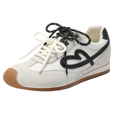 百丽复古流心糖歪头德训鞋