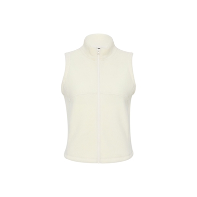 修身摇粒绒马甲半高领外套