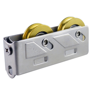 迪福德 80型铝合金门窗滑轮不锈钢老式彩铝推拉窗滚珠轴承铜轮子