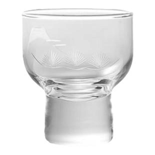 日本进口东洋佐佐木 柳宗理清酒杯 刻花白酒杯富士山松竹梅厚底杯