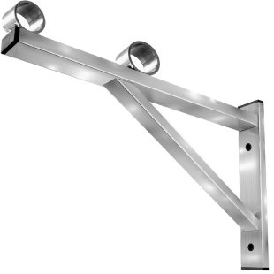 晾衣架固定座阳台外墙上三角支撑架窗户侧装不锈钢凉晒三脚架家用