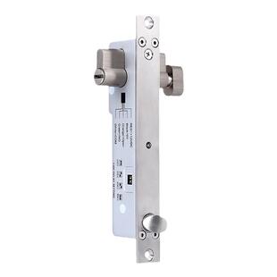 机械电插锁门禁带钥匙电锁防断磁延时反馈开锁低温斜口木门锁芯