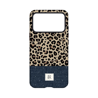 复古豹纹系列磁吸磨砂菲林手机壳