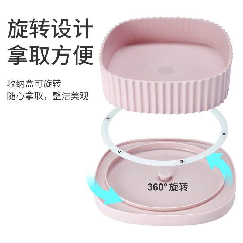 旋转收纳盒厨房置物架家用厨房旋转用具现货供应整理收纳盒