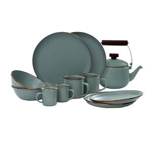 BAREBONES北邦餐具套装欧式简约西餐盘碗杯子壶组合户外野餐餐具