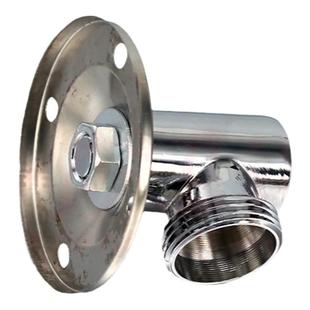 顶喷花洒杆转换头不锈钢连接杆接口配件暗装改明装浴池横杆固定座