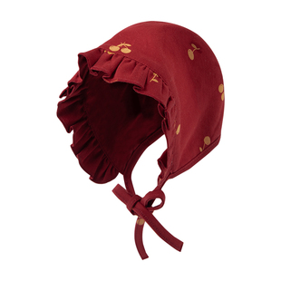 考拉蒂尔 宝宝防风护耳帽春秋季婴儿护囟门包头帽新生儿纯棉帽子