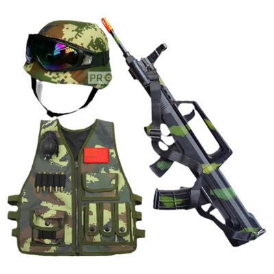 马甲军迷cs装备黑色儿童玩具枪