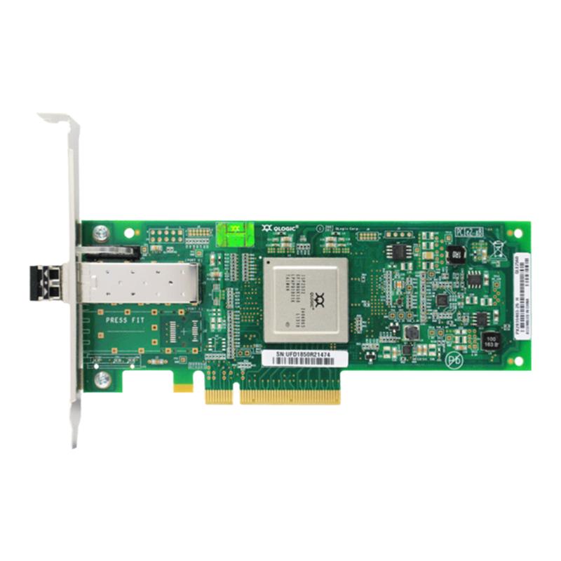 原装Qlogic QLE2560-SR 8Gb/s HBA光纤 PCIe 2.0 8X 插槽 FC单口多模光纤通道卡