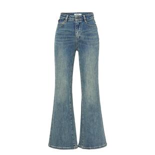 恩瑞妮商场同款2025冬季新款百搭显瘦气质淑女牛仔裤女喇叭裤