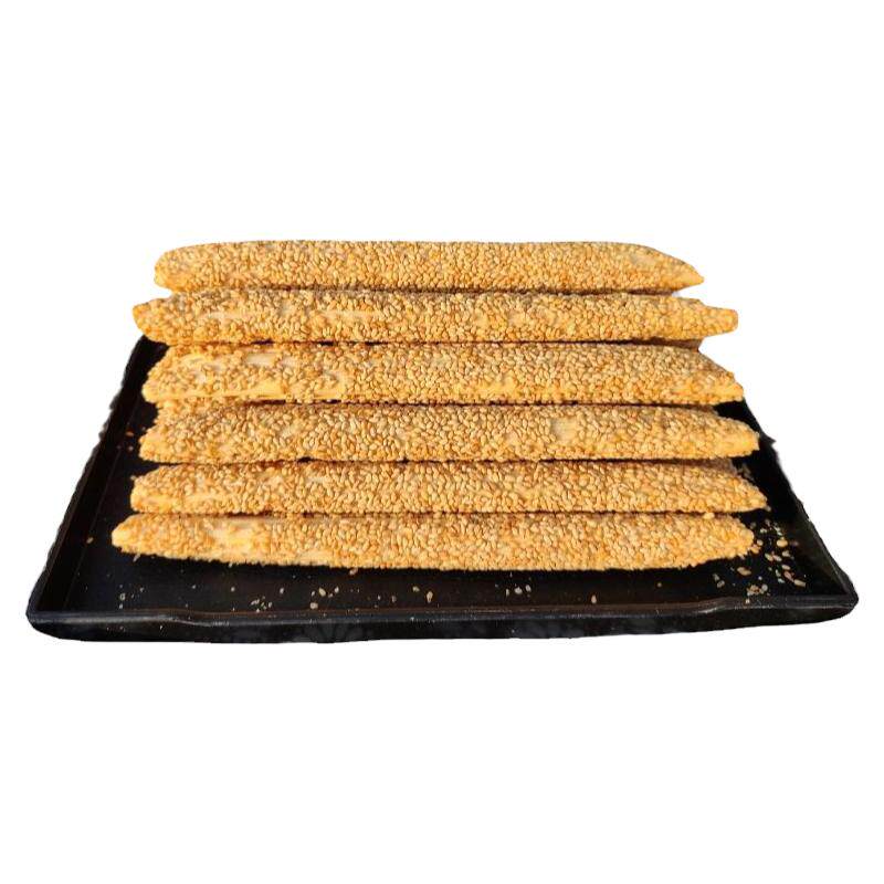 芝麻糖棍手工制作老式麦芽糖灶糖