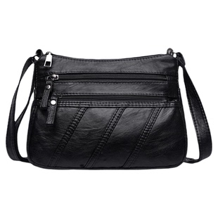 2026新款多层软皮包包中年女士斜挎包百搭简约单肩包大容量妈妈包