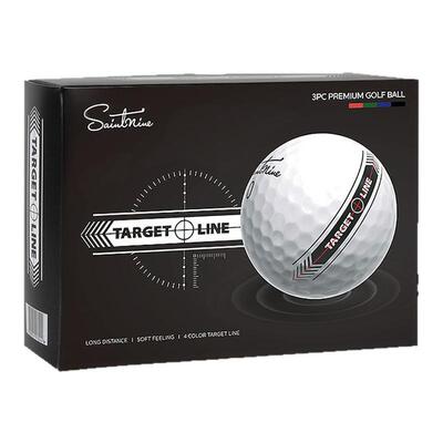 韩国代购saintnine target line推杆线高尔夫球3层球[4盒48颗球]