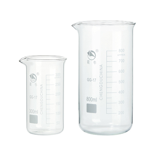 蜀牛高低型玻璃烧杯实验室高形量杯100 250 500 1000ml小烧杯刻度