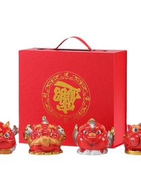 聚财四宝动物装饰瑞兽吉祥物礼品