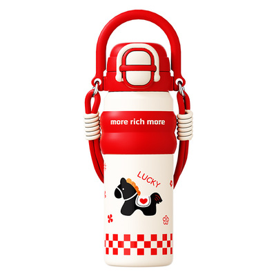 贝十八马年限定不锈钢保温杯女生