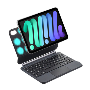 隐者适用ipadmini7妙控键盘第七代2024新款苹果mini7平板保护壳ipad mini7外壳ipadmini6磁吸带笔槽双面夹套