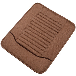 亚麻老板椅垫四季办公室坐垫椅子垫防滑透气大班椅专用座垫