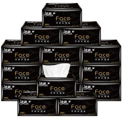 face3层抽纸洁柔15包l大号装