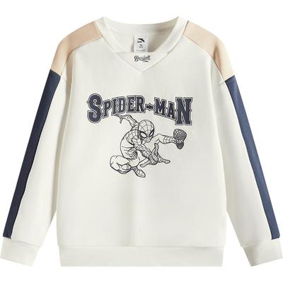 安踏儿童冬季男童蜘蛛侠套头衫