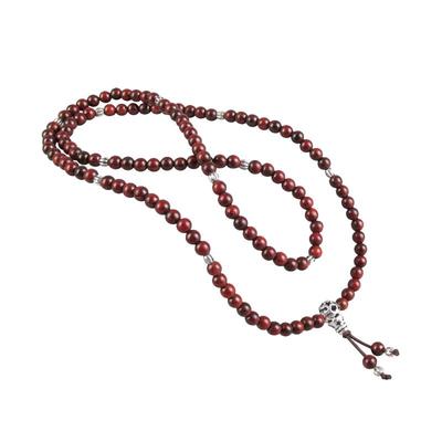 小珠多圈女印度小叶紫檀木手串