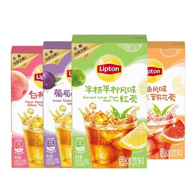 立顿半桔柠檬白桃乌龙
