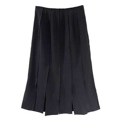 下摆流苏半身裙复古显瘦